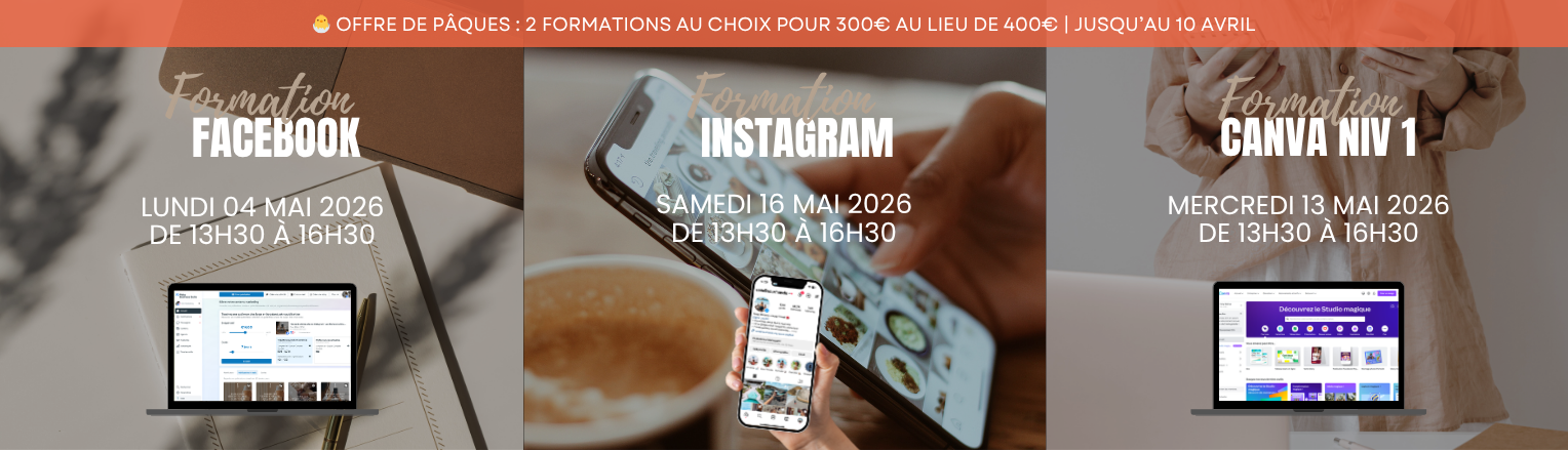 formations réseaux sociaux instagram canva facebook réel